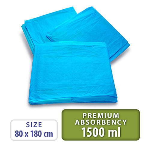 Disposable Incontinence Bed Pads Protection Sheets - High Absorbency 80 x  180cm