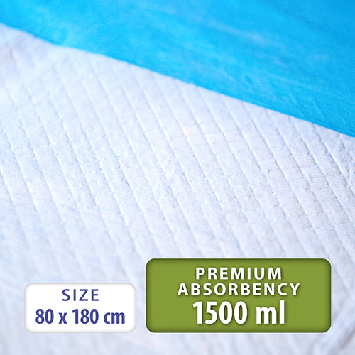 Disposable Incontinence Bed Pads Protection Sheets - High Absorbency 80 x  180cm